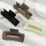 Large 4” Hair Clip Set Black Photo 3