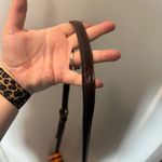 Tignanello Orange Leather Flap Front Saddle Bag Crossbody Accordion Style Purse Photo 11