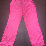 Juicy Couture  Pink Satin Sleep‎ Pants Large Rhinestone Logo Lounge Glam Y2K Photo 0