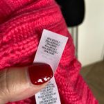 Aerie Womens Sweater Size XS Neon Pink Oversized Loose Weave NEW Photo 6