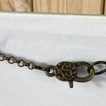 Vintage 30" brass double chain necklace, featuring a unique Zeppelin & Watch Gold Photo 3