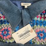 $805 NWT Manoush Sequined Denim Jacket US 6 Women's Blue Photo 5