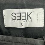 LF Seek The Label black vegan leather Moto biker asymmetrical zip mini skirt S Photo 1