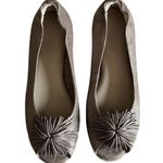 The Flexx Shoes Womens 8 Brown Shimmer Boco Loco Gold Ballet Flat Pom Pom Casual Photo 2