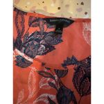 Banana Republic Size Small Coral Navy Blue top blouse short sleeve floral shirt Photo 7