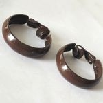Vintage Brown Hoop Clip Photo 2