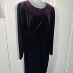 Calvin Klein  Women’s Burgundy Dress Size Medium EUC Photo 4