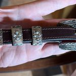 NAVAJO J.C. DELGARITO Sterling Stamped 4 Pc Vintage w/ Brown Leather Belt Sz 39 Photo 0
