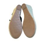 Johnston & Murphy Blue Laser Cut Wedge Espadrille Thong Sandals Women Size 8M Photo 10