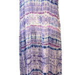 Wild Honey  Tie Dye Purple Blue Maxi Cover Up Dress Women's Medium‎ Photo 0