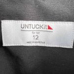 Untuckit Womens Shirt Black Button Down Long Sleeve Office Professional Size 12 Photo 3