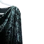 Briggs New York Top Womens 2X Multicolor Floral Faux Velvet Print Cowl Blouse Photo 2
