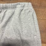 SKIMS NWT Fleece Lined Cotton Blend Gray Straight Leg Pants Size Large Photo 2