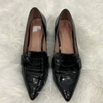 Halogen Size 7 Black Isabelle Pointed Toe Patent Leather Penny Loafer Heels Photo 5