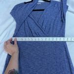 Athleta Heather Purple V Neck Faux Wrap Long Sleeve Dress Photo 7