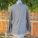 1. State  Ribbed Balloon Sleeve Cotton Blend Sweater In Medium Heather Grey Photo 2