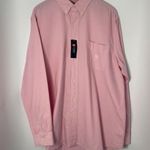 CHAPS Mens Pink Oxford Button Down Shirt XL Long Sleeve 100% Cotton NWT Photo 0