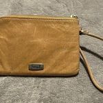 Fossil Beautiful Tan Cowhide Leather WRISTLET Women's Wallet Small & Lightweight Photo 0