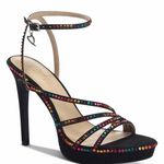 Thalia Sodi Thalía Sodi Livy Black Rhinestone Heels 8.5M Photo 0