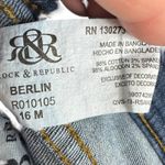 Rock & Republic Berlin Cotton Blend Medium Wash Mid Rise Studded Jeans Size 16 Photo 5