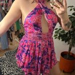 Rococo Sand pink purple halter mini dress Photo 5