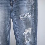 American Eagle  Outfitters Ripped Distressed Medium Wash Blue Skinny Jeans 6 Photo 4