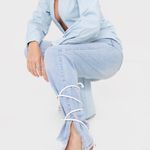 Pretty Little Thing White Tie Heels Photo 1