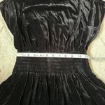 Ramy Brook NWT  Black Velvet Gerry Ruched Waist Mini Dress Sz Small Photo 4