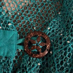 Mistror Image Knit Cardigan Medium Swim Coverup Blue Photo 3