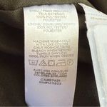 Loft Army Green Long Sleeved Swiss Dot Swing Dress Small Petite Casual Modest Photo 6