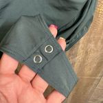 EXPRESS Body Contour Compression Ruched Bodysuit Sage Green XL Photo 4