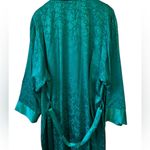 Victoria's Secret  Women's Gold Label Vintage Emerald Green Lingerie Robe Photo 13
