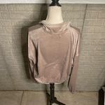 Pink republic  Taupe Velvet Quarter Zip Long Sleeve Pullover Sweatshirt Size‎ XL Photo 4