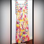 Aura NWT  colorful striped maxi dress M Photo 8