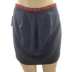 Rachel Back Zipper Roy Navy Pinstripe Skirt Size 8 New With Tags Blue Photo 0