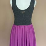 Matilda Jane  Charcoal Gray and Purple Dress Photo 4