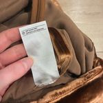 Vince  Women’s Panne Velvet Midi Skirt Caramel Brown Silk Blend Size 10 Photo 6