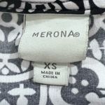 Merona Black and white faux wrap dress with teal belt size XS Photo 5