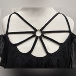 Crescent 🆕  Black Dress with Strappy Design Size L Photo 4