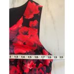 Talbots  Black and Red‎ Fit and Flare 10 A -Line Midi Dress Party Office Retro Photo 7