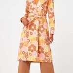 Show Me Your Mumu Nancy Trench Coat Retro Garden Womens Size XS Photo 5