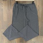 Old Navy Plaid Drawstring Straight Leg Draped Pant in Black and White Small Photo 0