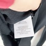 White + Warren Black Lace Up Sleeve Sweater Photo 7