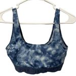 PINK - Victoria's Secret PINK Blue Sports Bra S Gym To Swim Tie Dye Lined U Neck Photo 0