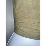 ASOS 4TH & RECKLESS LOTUS RUCHED LINEN HALTER CROP TOP KHAKI OLIVE GREEN SIZE M Photo 3