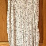 Leith Nordstrom Dot Sleeveless Ruffle Front Cropped Wide Leg Jumpsuit Size Large Photo 10