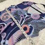 Title Nine Diamalete Short Sleeve Print Dress in Purple Pink Large Photo 3