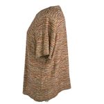 Alfred Dunner  Size XL Space Dye Wavy Stripe Short Sleeve Top Knit USA Made Photo 2