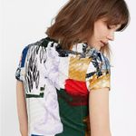 Urban Outfitters  Multicolor Abstract Crop Top Photo 1