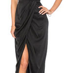 Zimmermann NWT ‎ Suede Balconette Long Dress in Black Photo 0